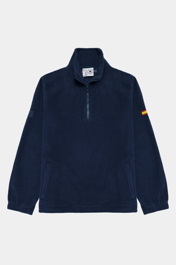 Polar half zip azul marino
