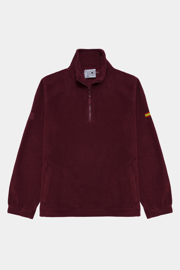 Polar half zip burgundy