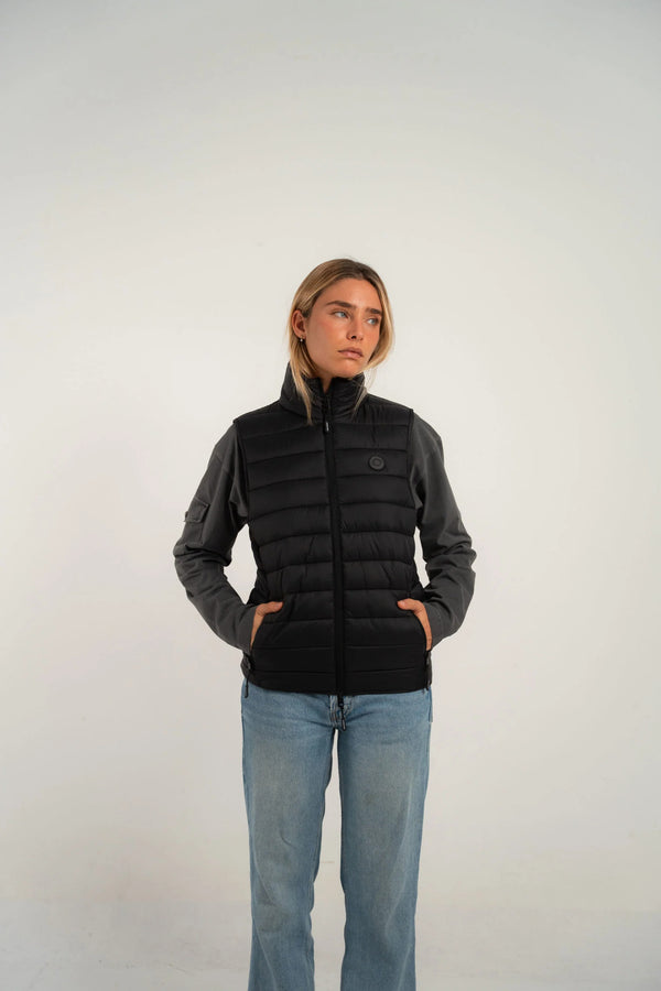 Chaleco acolchado negro