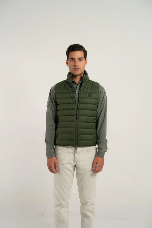 Chaleco acolchado verde