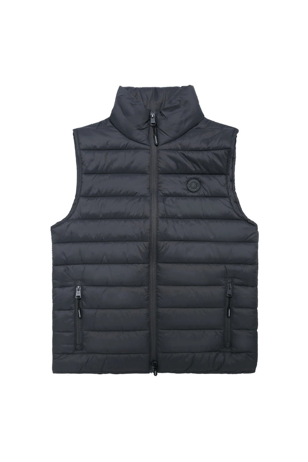 Chaleco acolchado gris oscuro