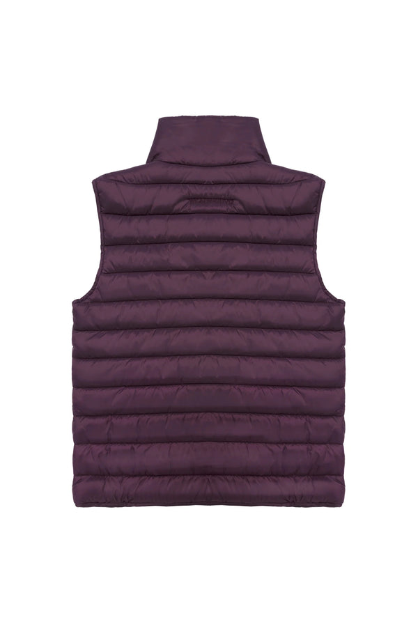 Chaleco acolchado burdeos