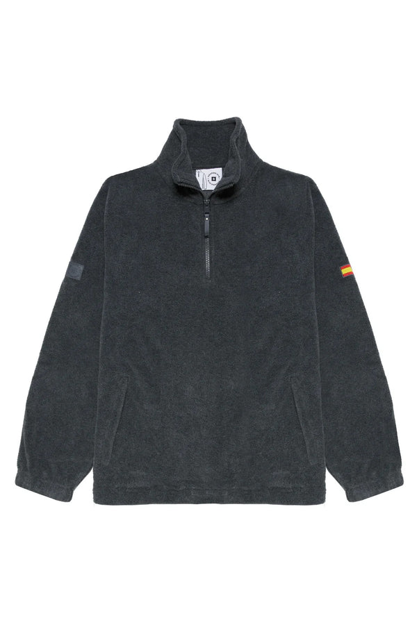 Polar half zip gris oscuro