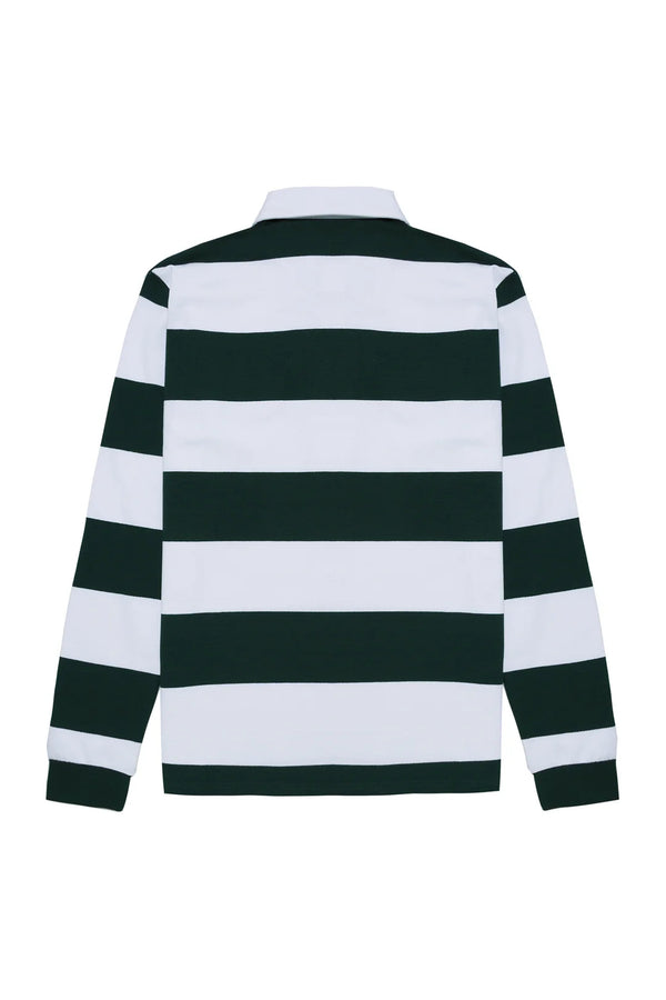 Polo rugby verde y blanco