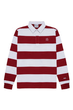 POLO RUGBY-BURDEOS-BLANCO-DELANTERO-WEARINGSVQ