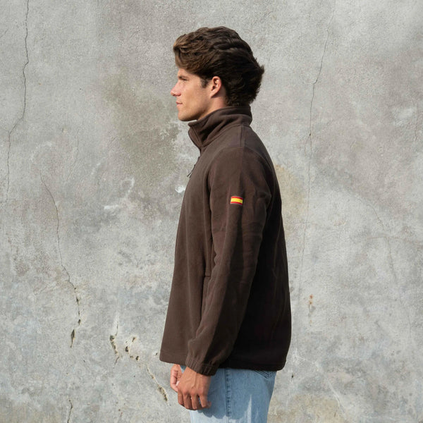 Polar half zip marrón
