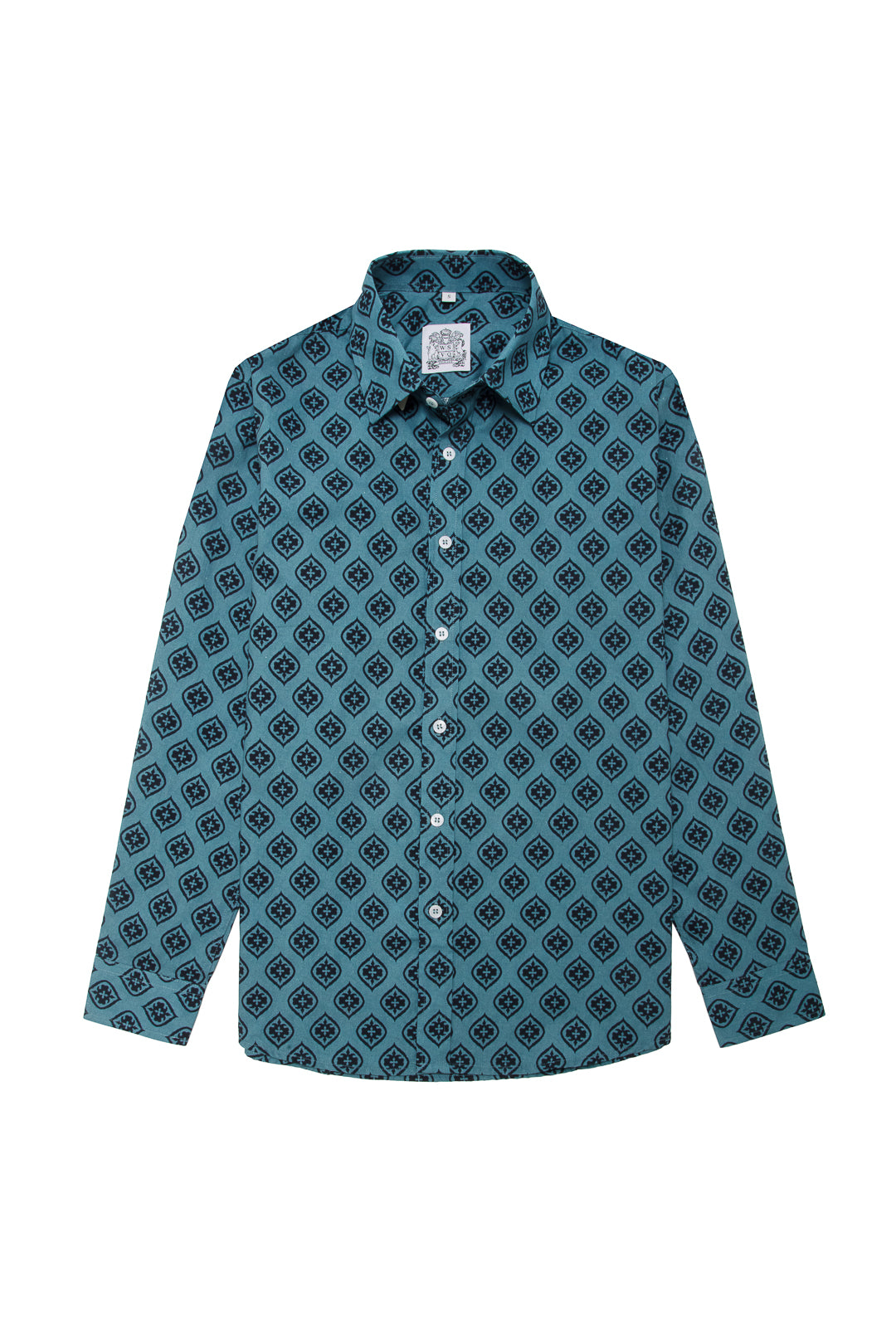CAMISA INDI IKAT CELESTE