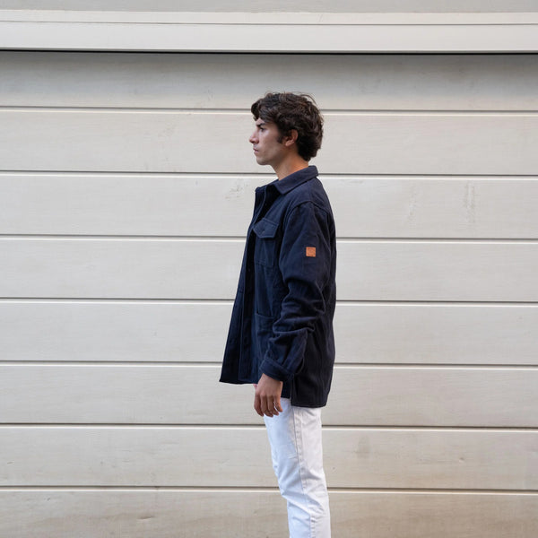 POLAR GUAYABERA AZUL MARINO