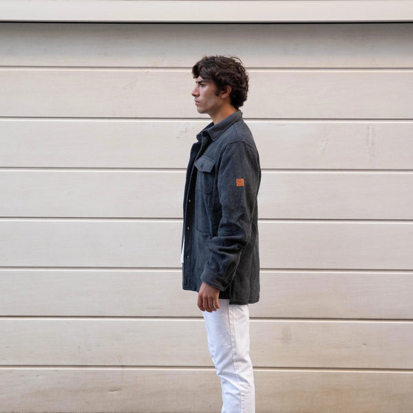 POLAR GUAYABERA GRIS OSCURO