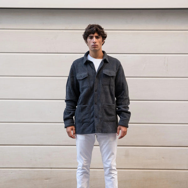 POLAR GUAYABERA GRIS OSCURO