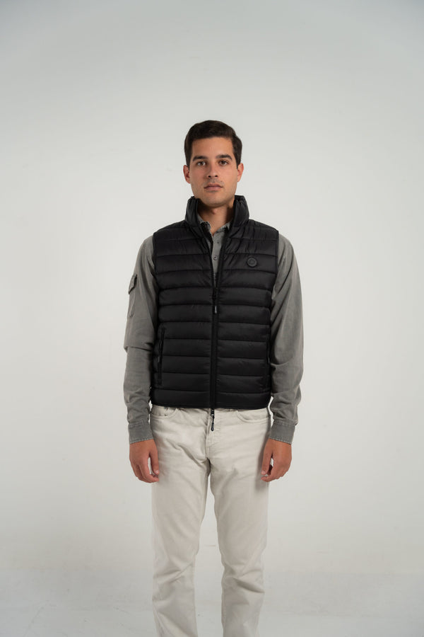 Chaleco acolchado negro