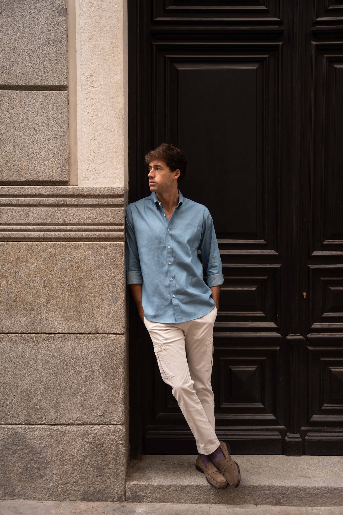 CAMISA VAQUERA CELESTE