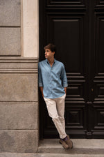 CAMISA VAQUERA CELESTE