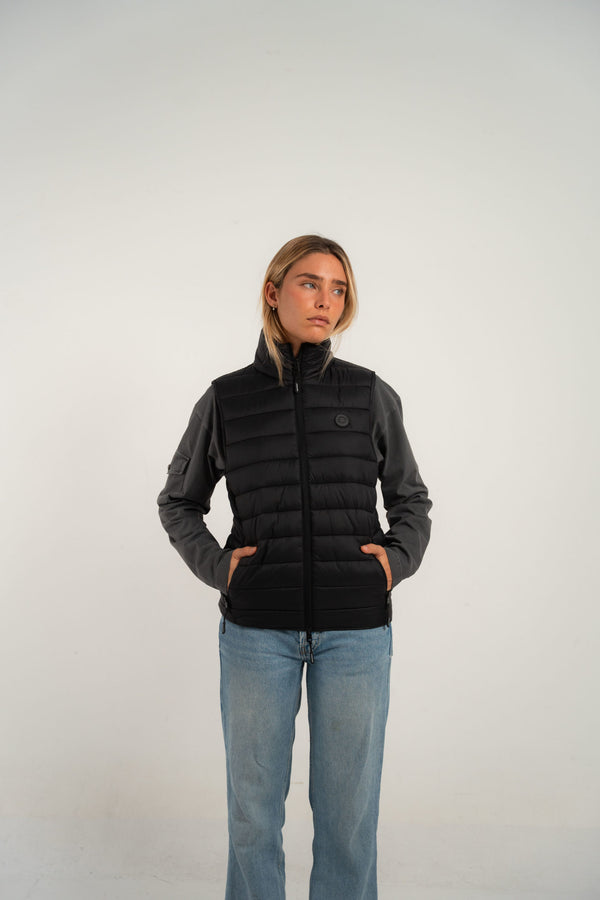 Chaleco acolchado negro