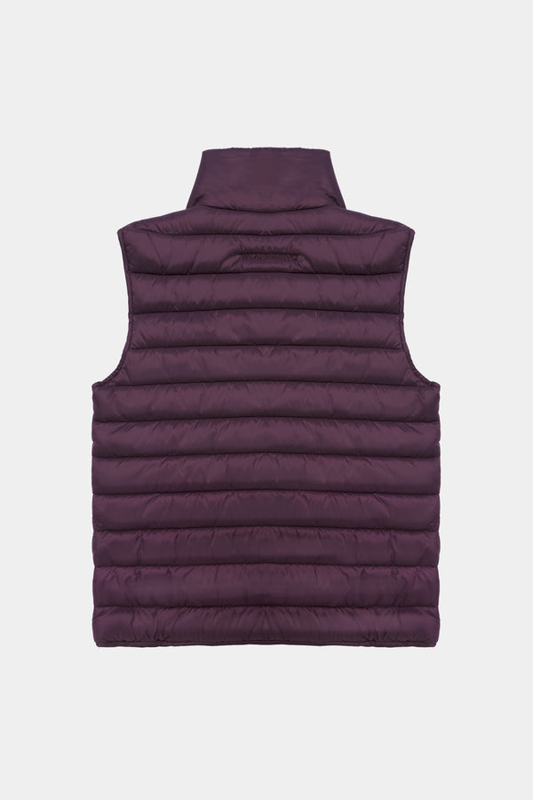 Chaleco acolchado burdeos