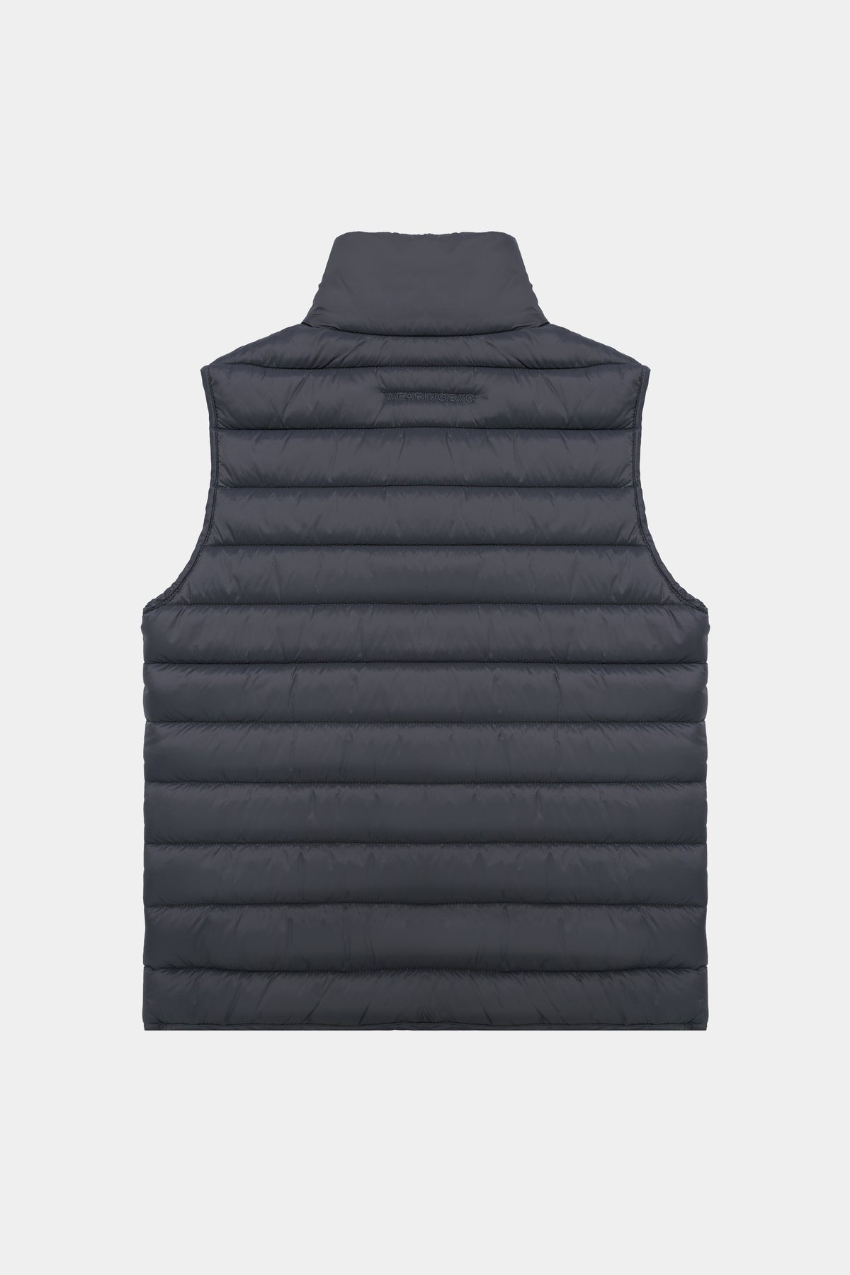 Dark gray padded vest