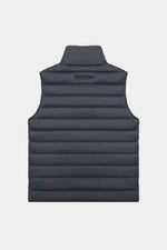 Dark gray padded vest