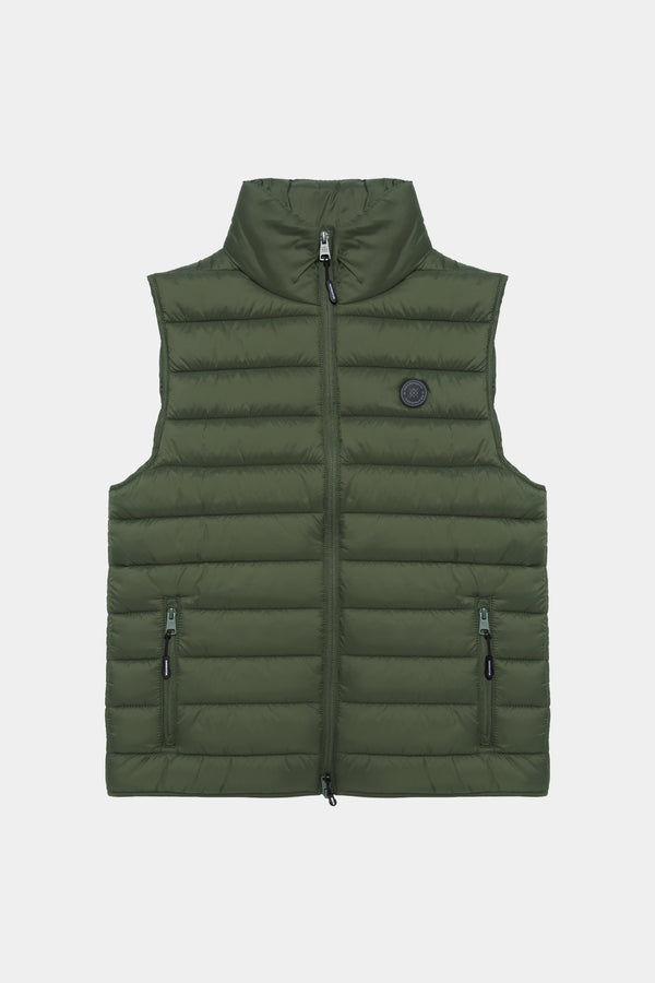 Chaleco acolchado verde