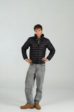 Chaquetón acolchado WEARINGSVQ negro para chico – vista frontal (detalle)