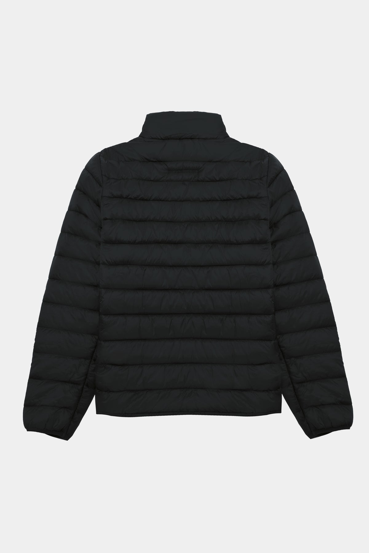 Black quilted jacket