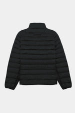 Black quilted jacket