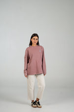 Long sleeve cargo WEARINGSVQ burdeos para chica – vista frontal