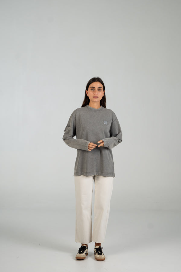 LONG SLEEVE CARGO GRIS