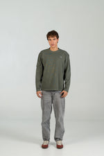 Long sleeve cargo WEARINGSVQ verde para chico – vista frontal