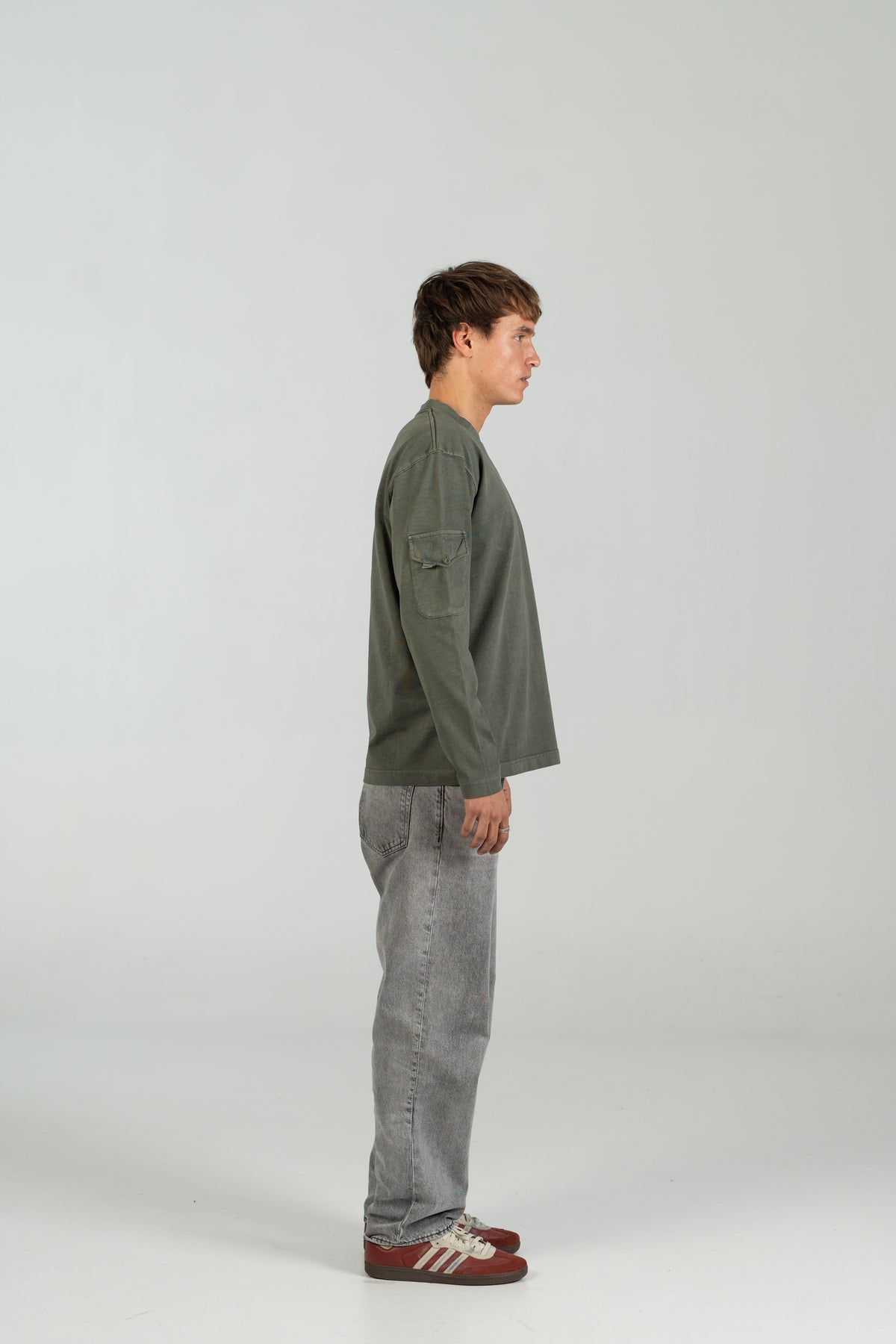 Long sleeve cargo WEARINGSVQ verde para chico – vista lateral