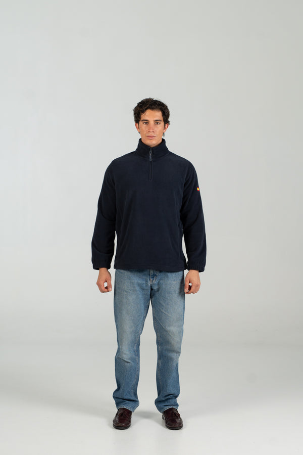 Polar half zip azul marino