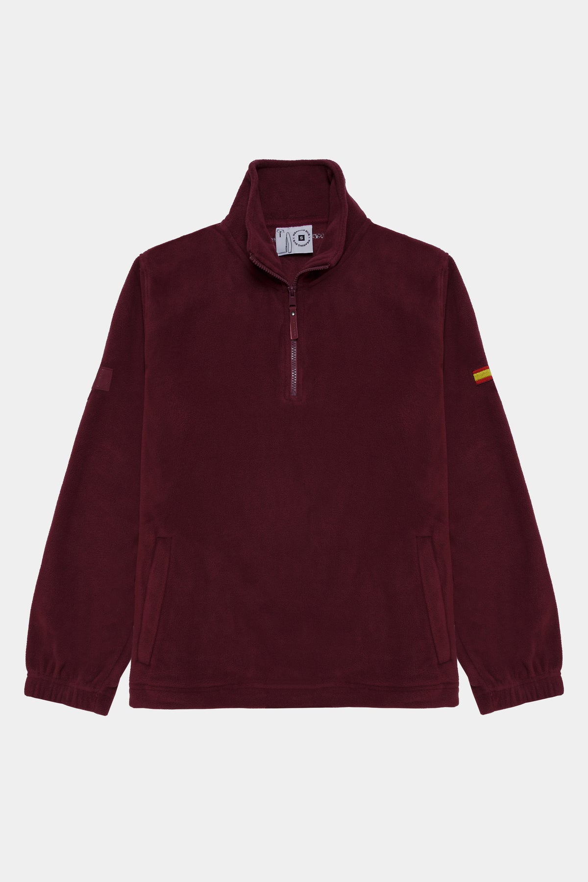 Polar half zip burgundy