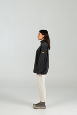 Polar half zip WEARINGSVQ gris para chica – vista lateral