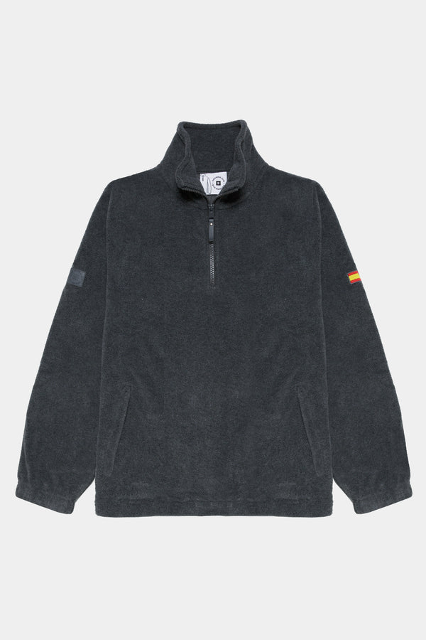 Polar half zip gris oscuro