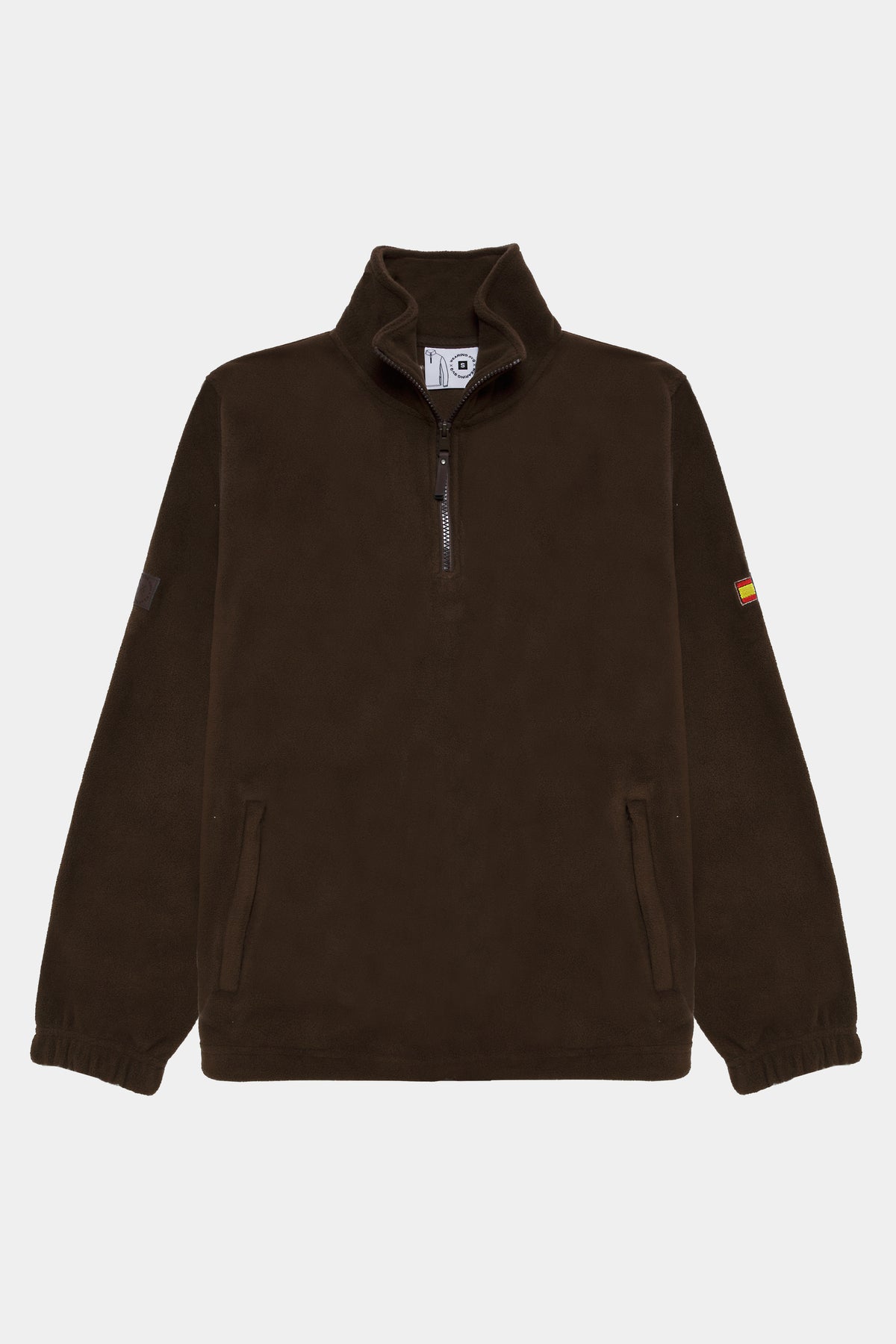 Polar half zip brown