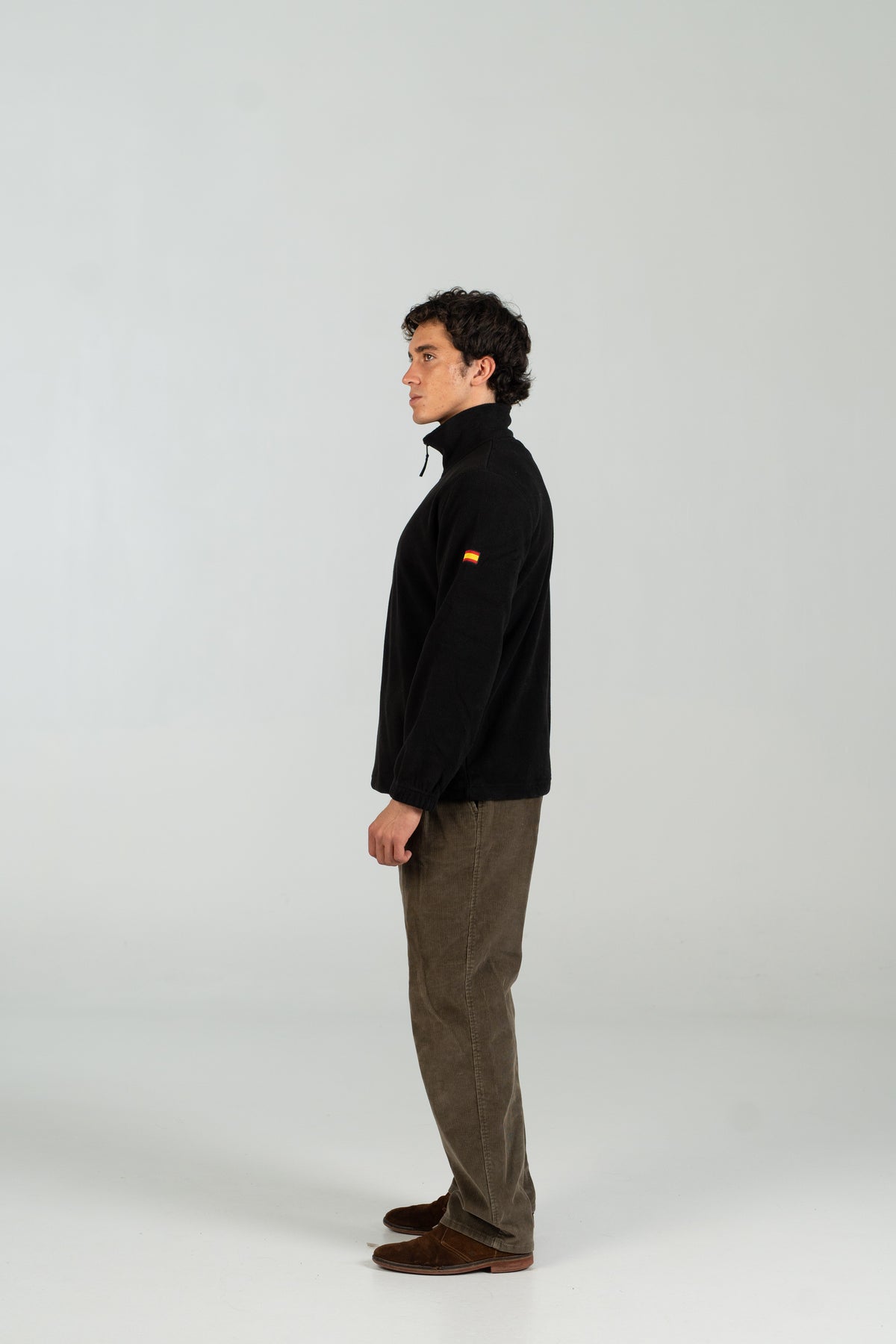 Polar half zip WEARINGSVQ negro para chico – vista lateral