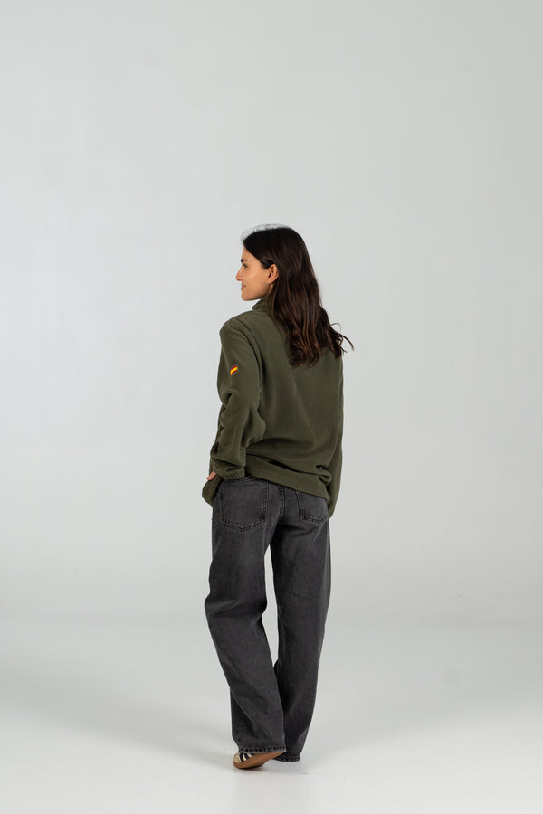 Polar half zip verde