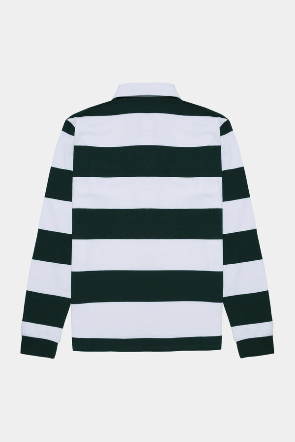 Polo rugby verde y blanco